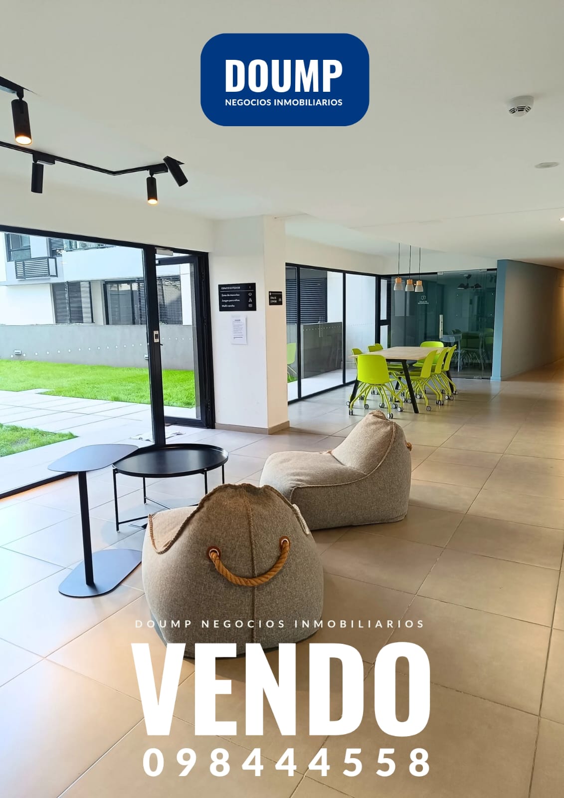 Con cochera y dos dormitorios (en venta)