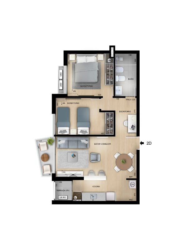 2 dormitorios en el centro, a metros de la rambla - Imagen 12