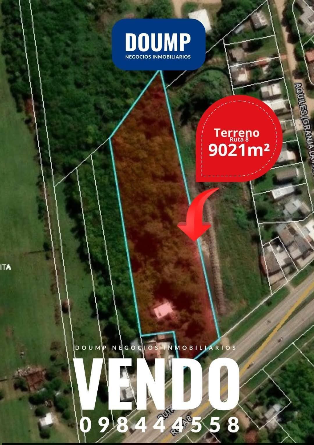 Padrón urbano frentista Ruta 8 + casa de 4 dormitorios a reciclar